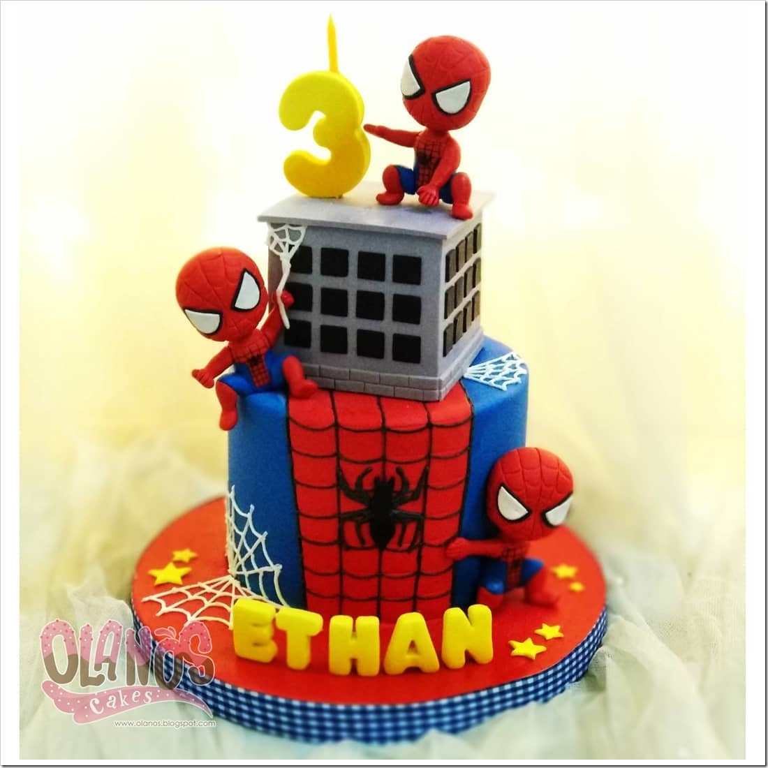 Spider-Man 3rd Birthday Cake
