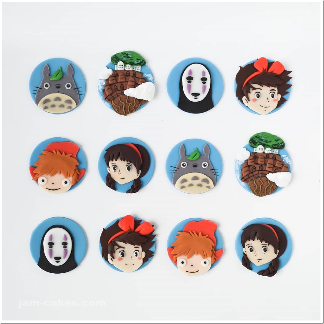 Studio Ghibi Cupcake Toppers