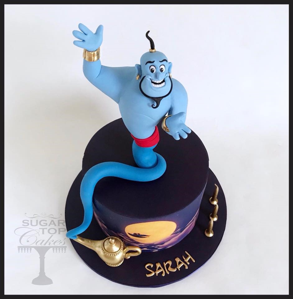 Adorable Aladdin & Jasmine cake with Genie 2.5kg | Cakes