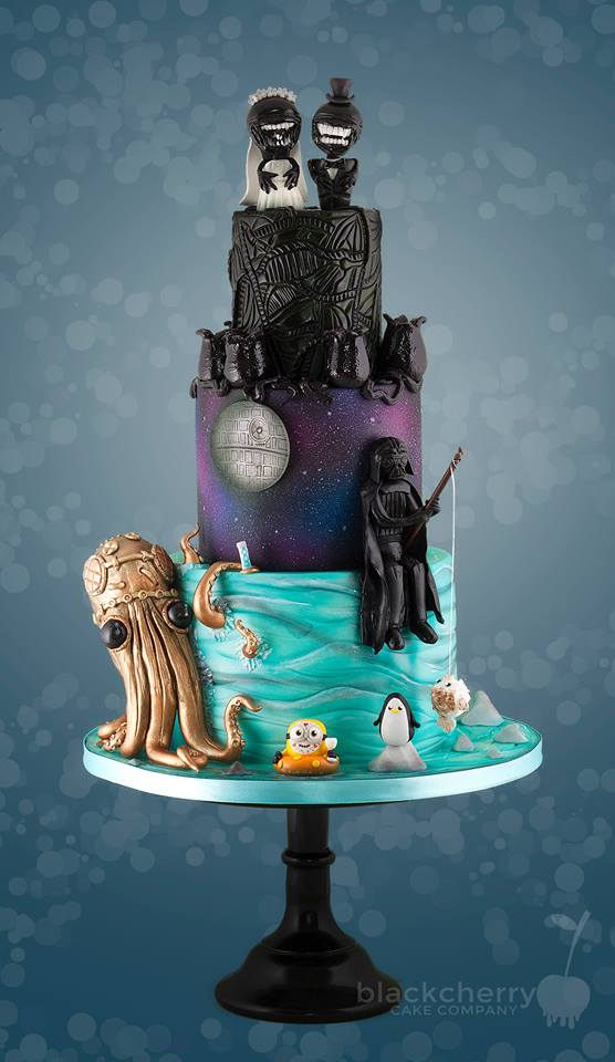 Star Wars Aliens Wedding cake