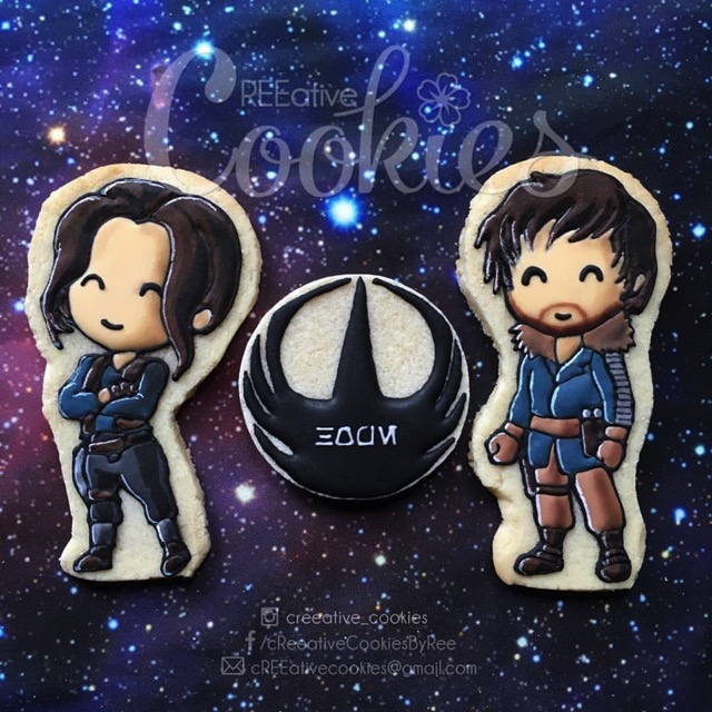 Cassian Andor and Jyn Erso Cookies