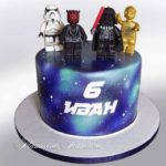 Splendid LEGO Star Wars 6th Birthday Cake