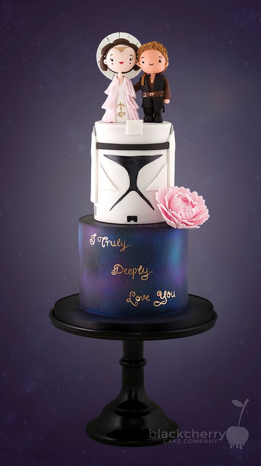Padme and Anakin Wedding Cake