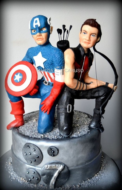 Captain America & Hawkeye Cake