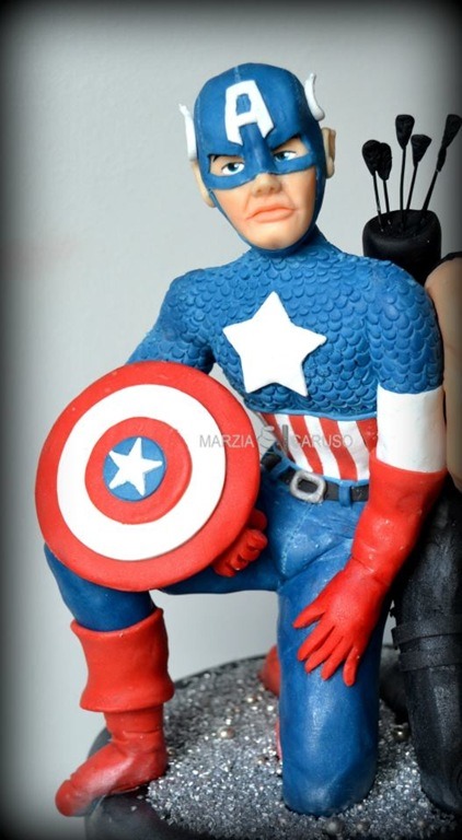 Captain America Cake Figure