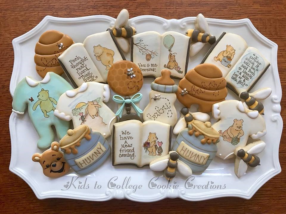 Winnie The Pooh Baby Shower Cookies