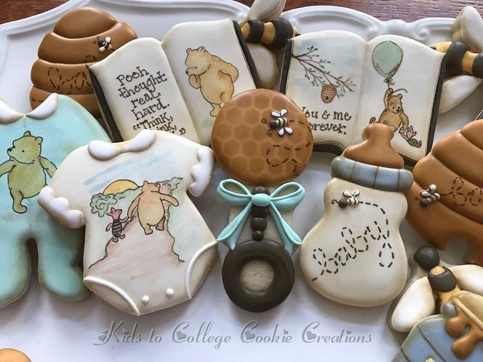 Winnie The Pooh Baby Shower Cookies