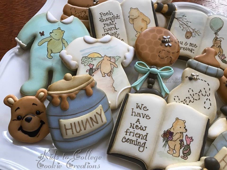 Winnie The Pooh Baby Shower Cookies