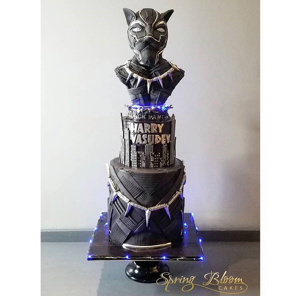 Black Panther Edible Image Cake Topper Personalized Birthday Sheet  Decoration Custom Party Frosting Transfer Fondant - PartyCreationz