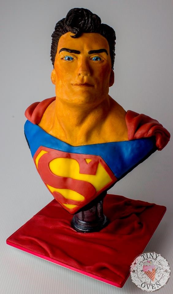 Superman 40th Birthday Cake