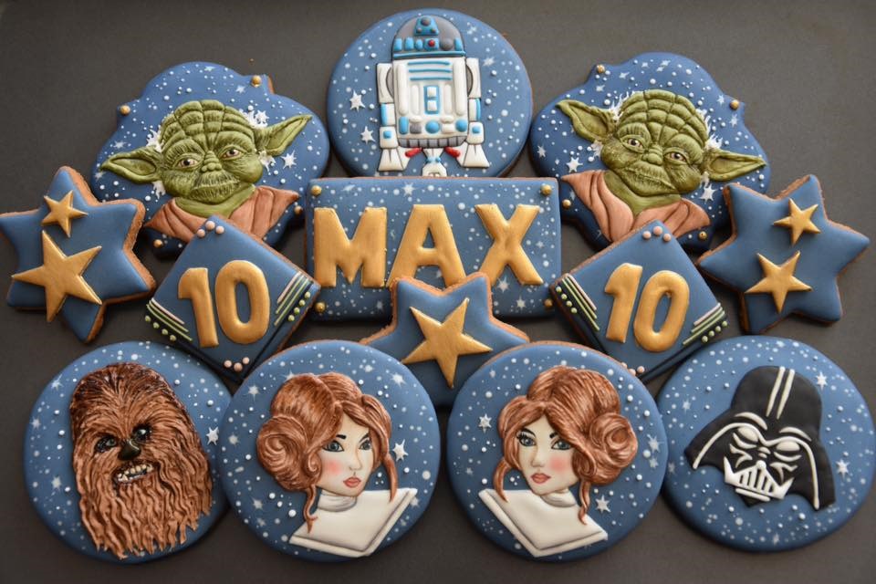 Star Wars 10th Birthday Cookies