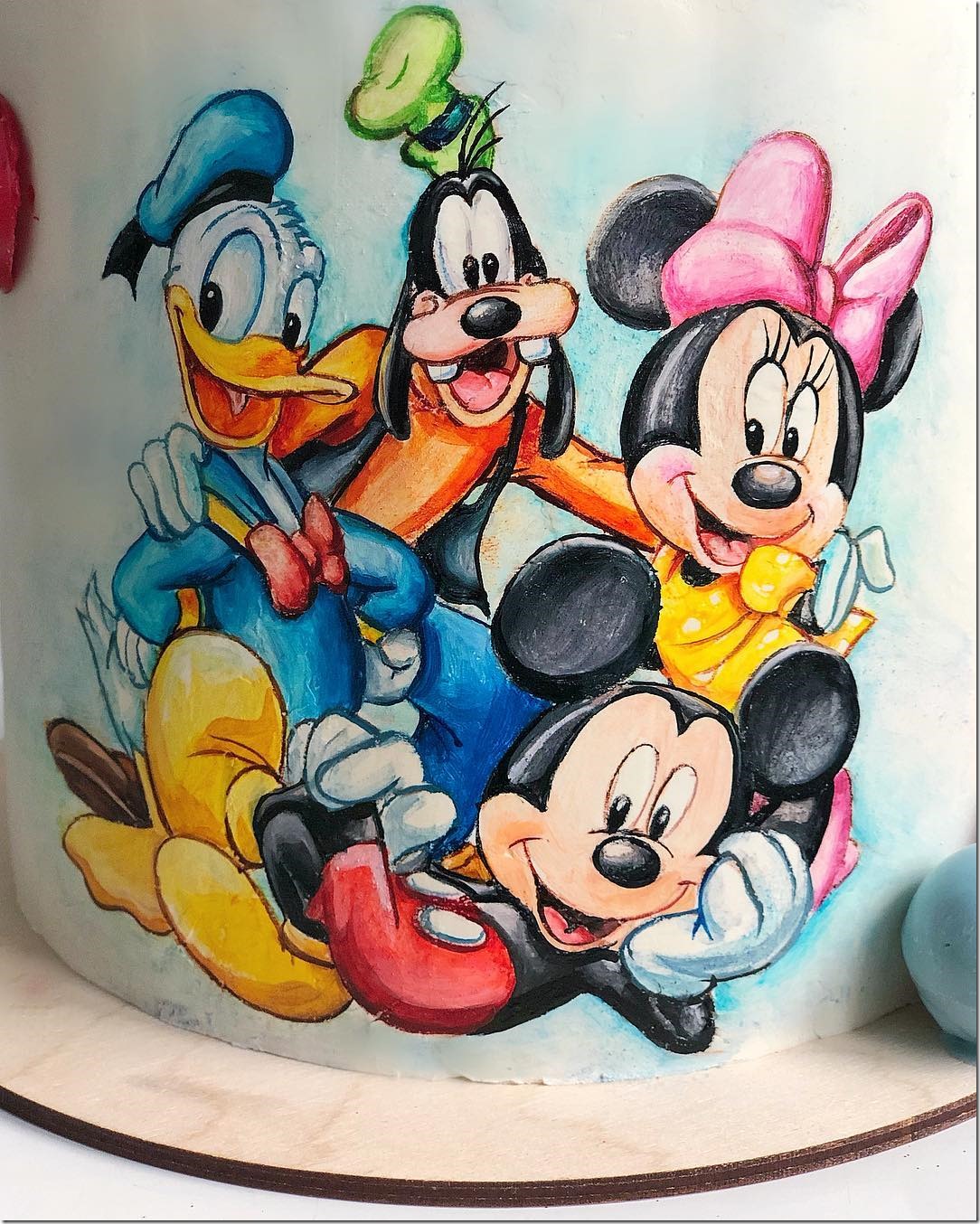 Close-up of Mickey and Friends Cake
