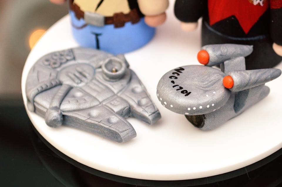 Millennium Falcon and the Enterprise