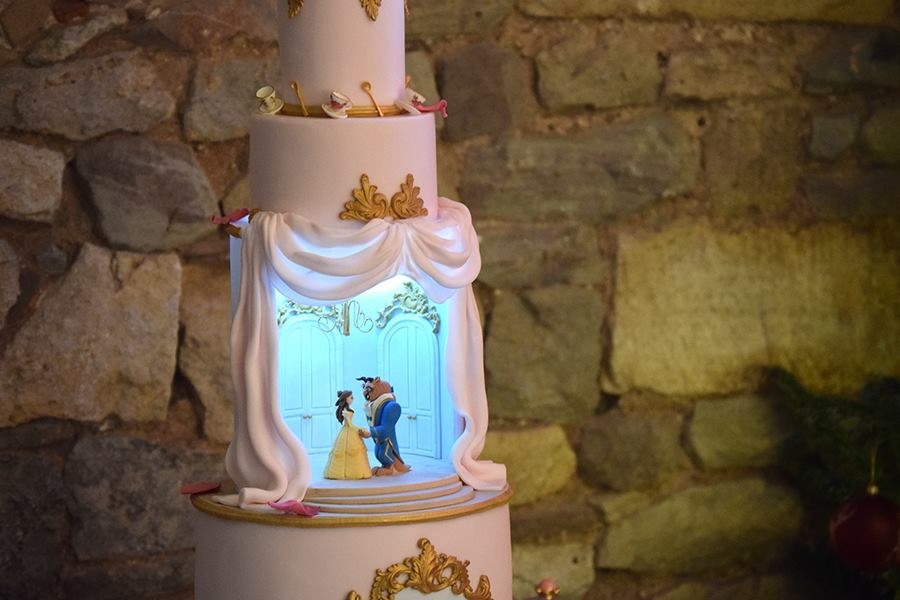 Beauty And The Beast Wedding Cake