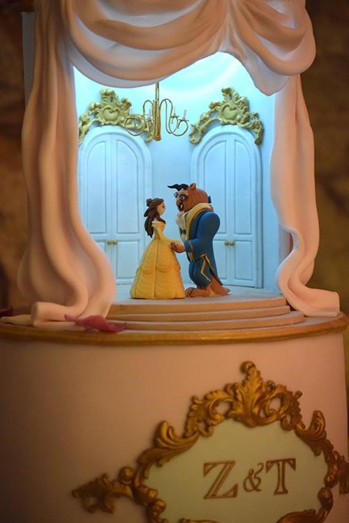 Beauty And The Beast Wedding Cake