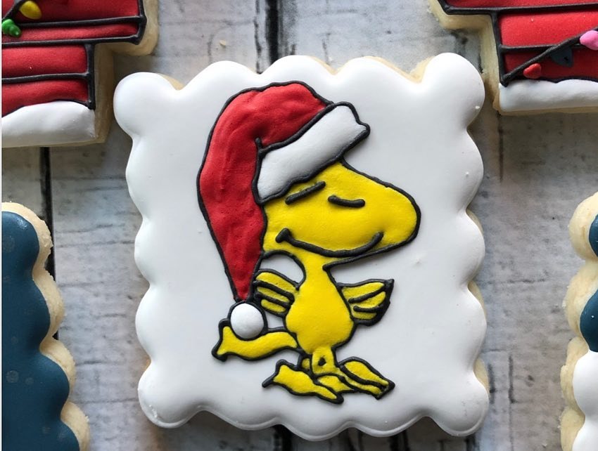 Woodstock Christmas Cookie