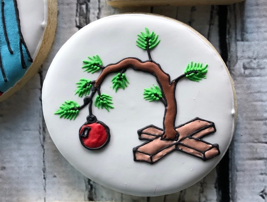 Charlie Brown Christmas Tree Cookie