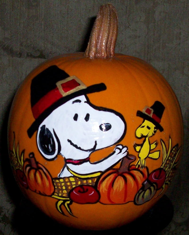 Snoopy Thanksgiving Pumpkin 