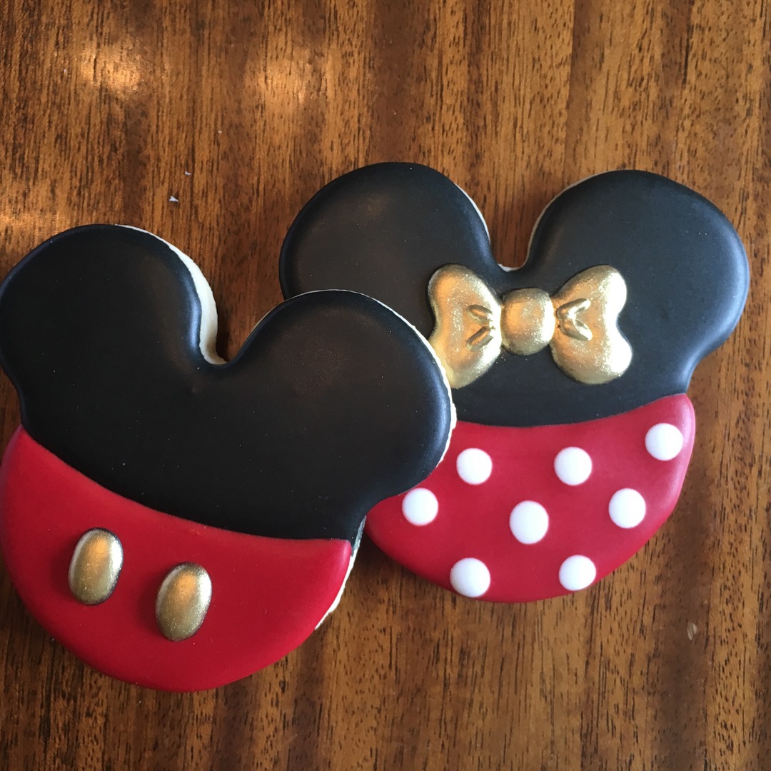 Mickey and Minnie Mouse 23rd Birthday Cookies