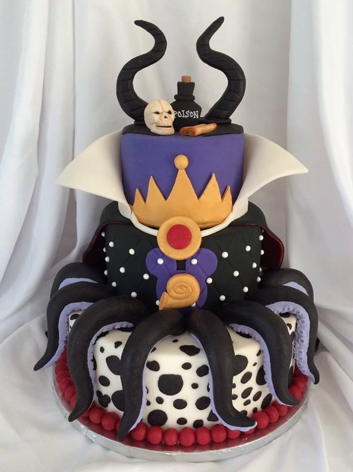 Disney Villains Mashup Cake