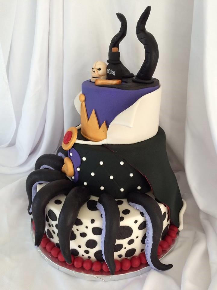 Disney Villains Mashup Cake