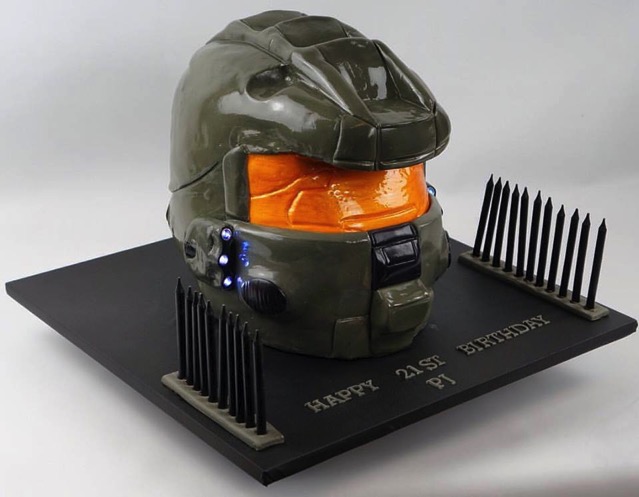 Halo Masterchief Helmet Cake