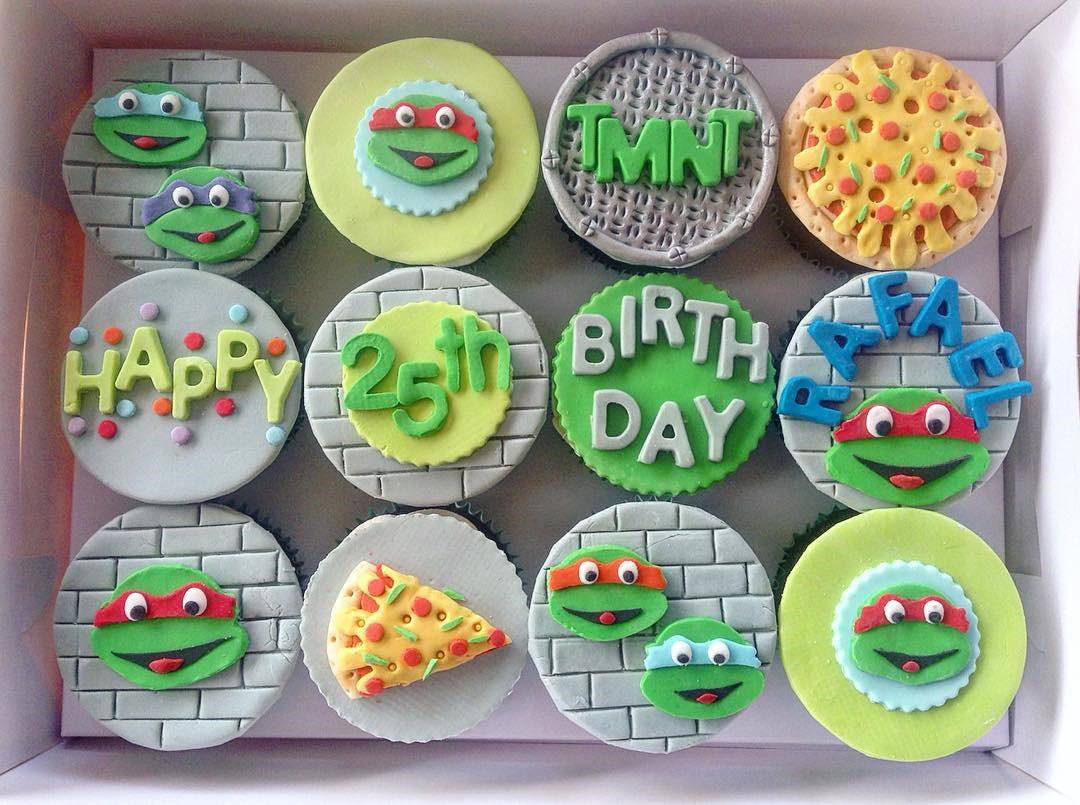 Teenage Mutant Ninja Turtles 25th Birthday Cupcakes