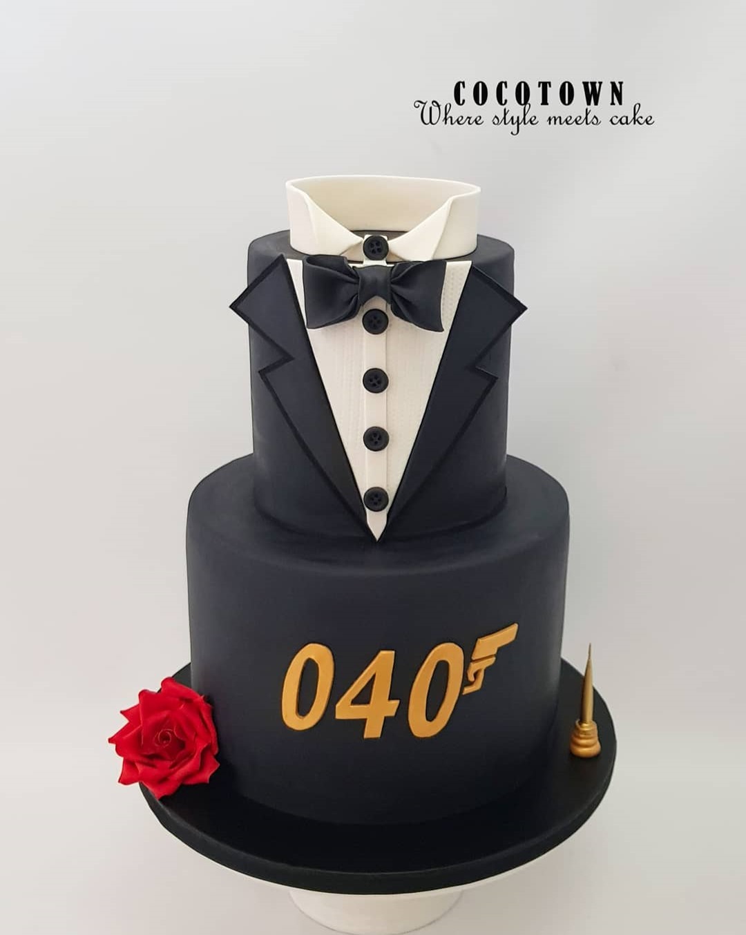 James Bond 40th Birthday Cake