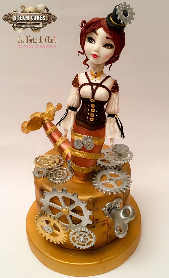 Mermaid steampunk cake