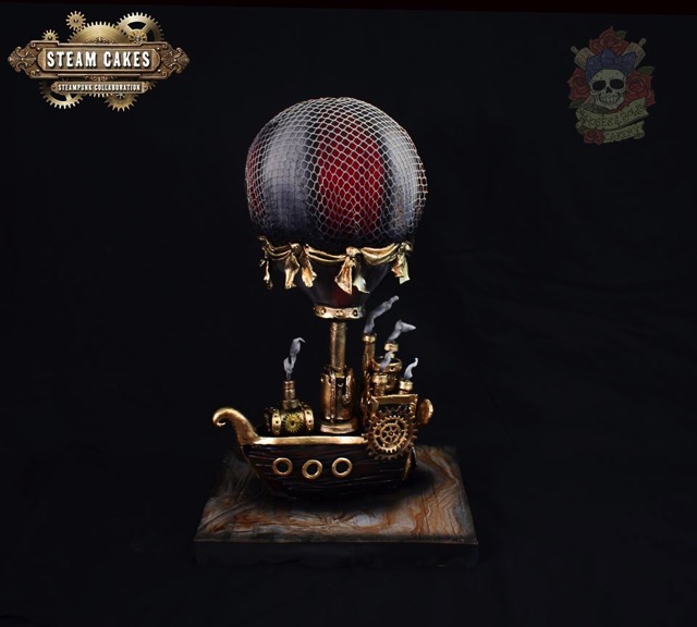 Ship steampunk cake