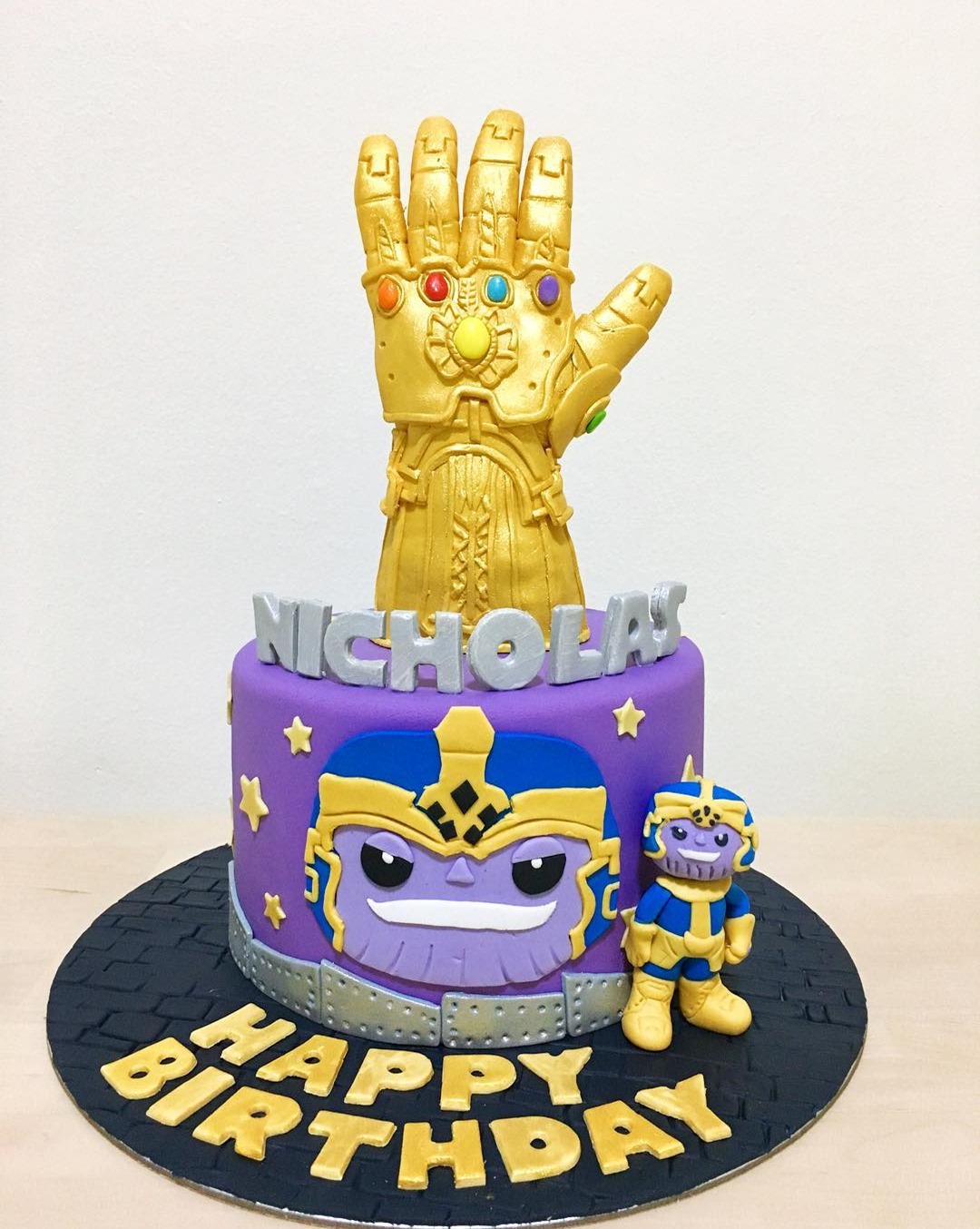 Thanos Birthday Cake
