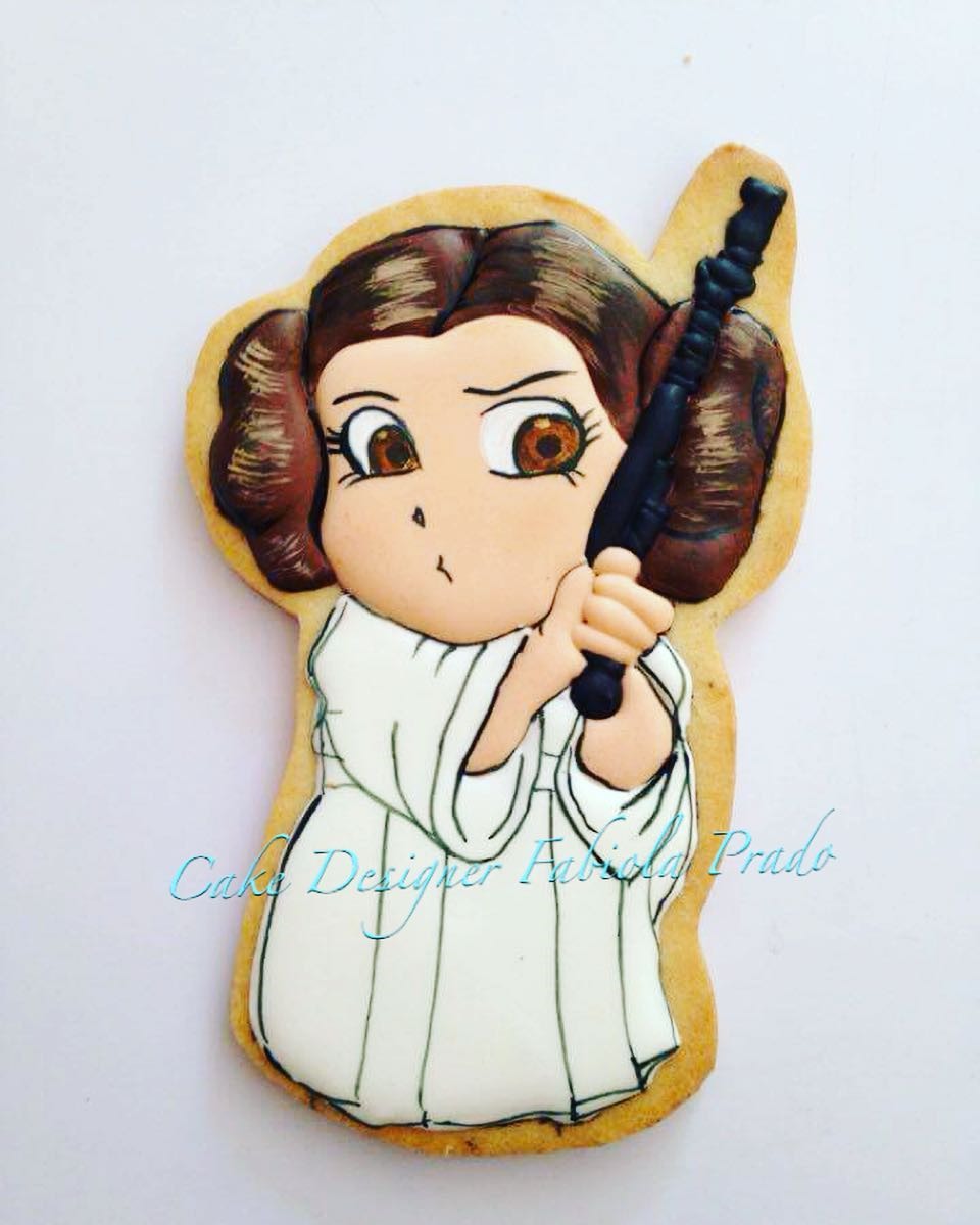 Young Leia Organa Cookie