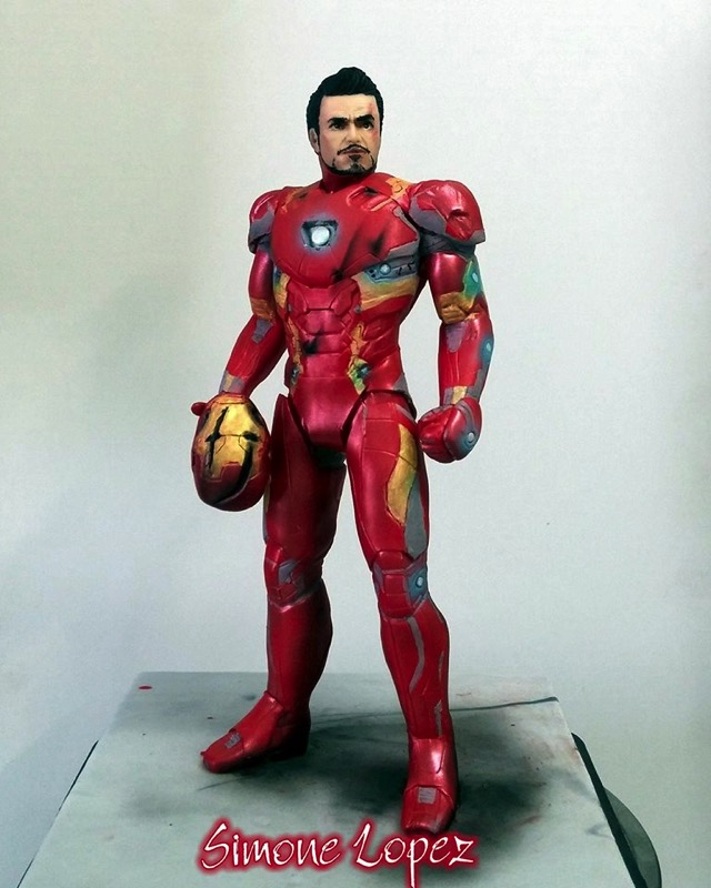 Tony Stark Iron Man Cake