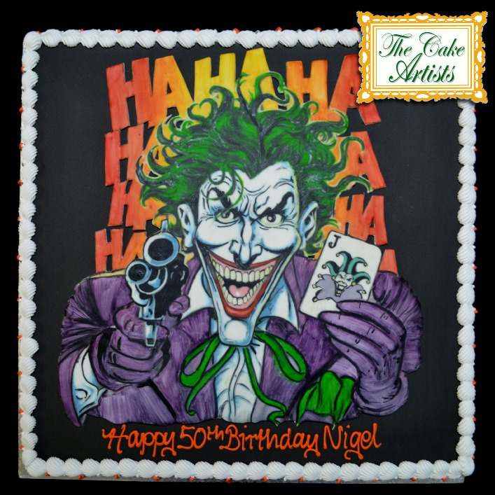 Hand Painted Joker Cake