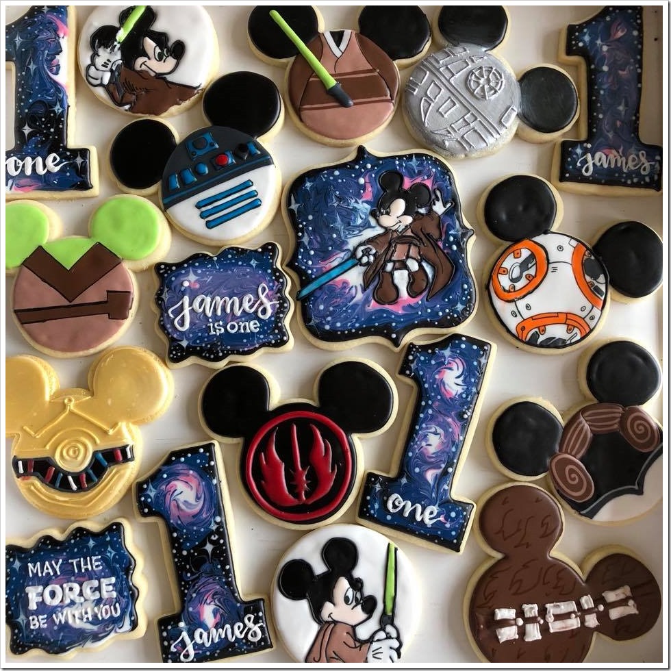 Jedi Mickey Mouse Cookies