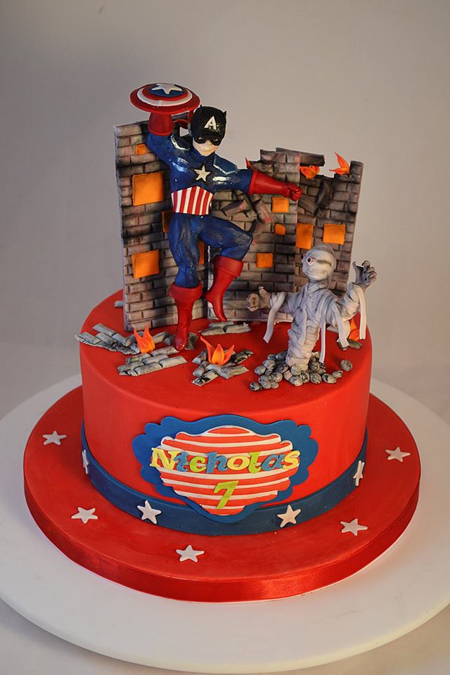 Captain America Cake