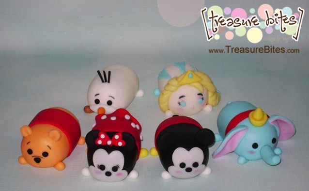 Disney Mickey and Minnie Tsum Tsum cake toppers 