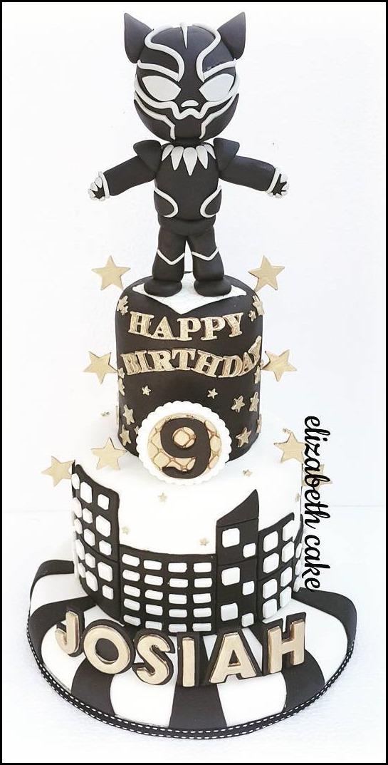 Black Panther 9th Birthday Cake