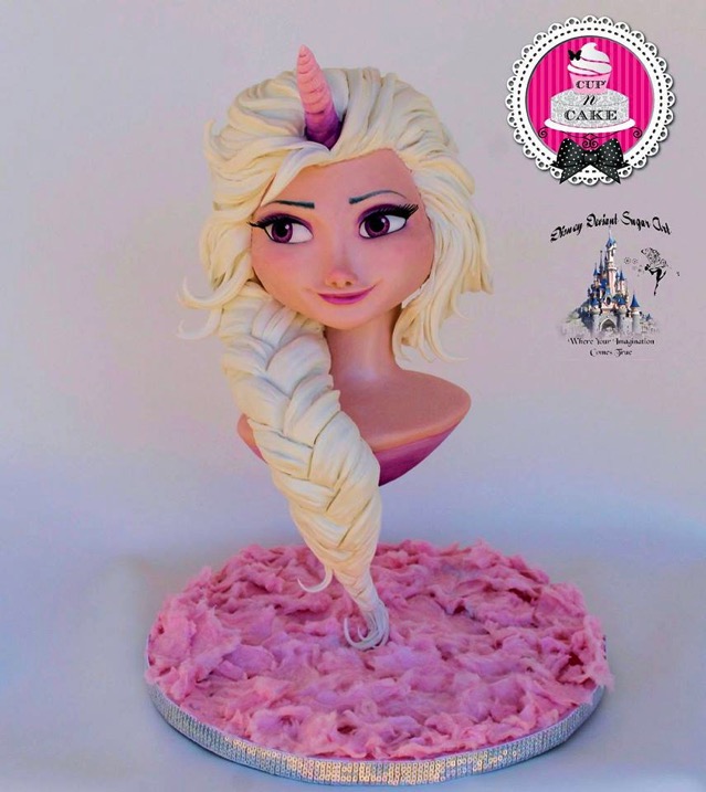 Queen Elsa Unicorn Cake