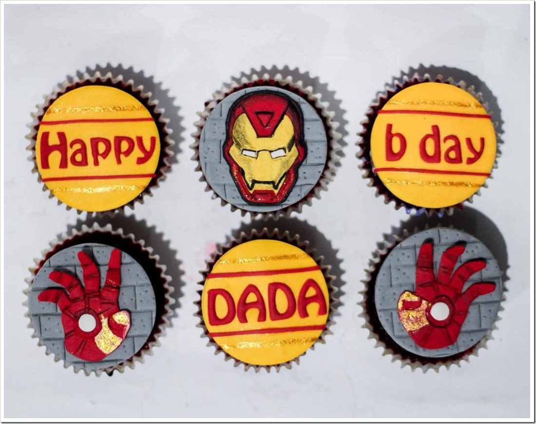 Iron Man Birthday Cupcakes