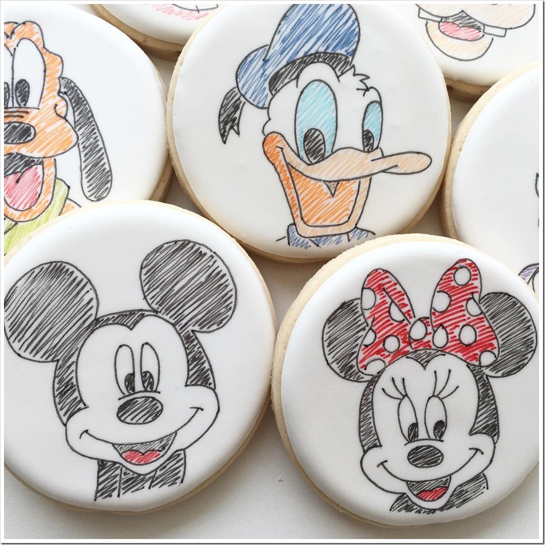 Close-up of Disney Cookies