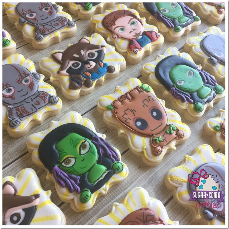 Guardians of the Galaxy Cookies Close-Up