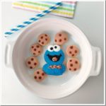 Adorable Mini Cookie Monster Cookies