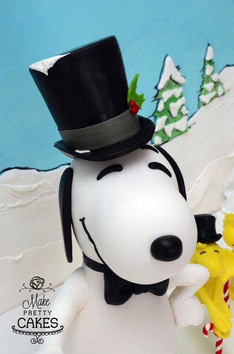 Snoopy Christmas Cake 