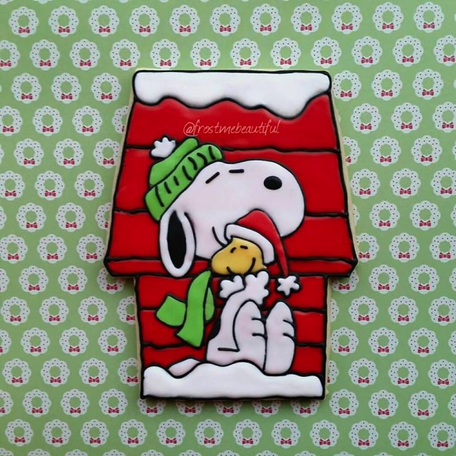 Snoopy Christmas Cookie