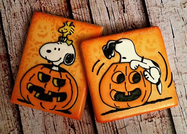 Snoopy Halloween Cookies