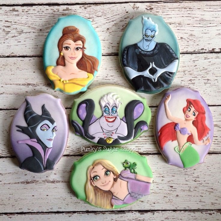 Disney Princess and Villain Cookies