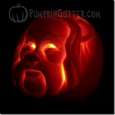 Cowardly Lion Pumpkin Carving