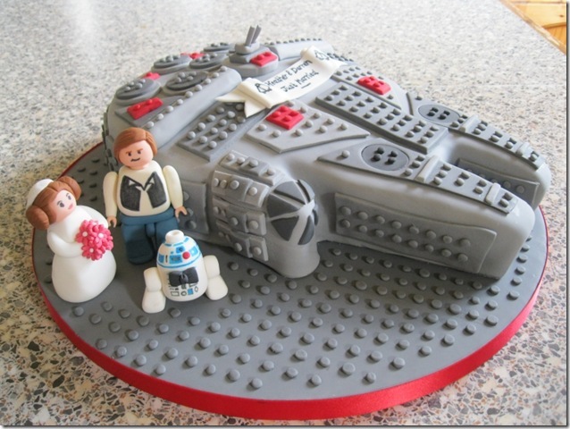 Millennium Falcon Wedding Cake