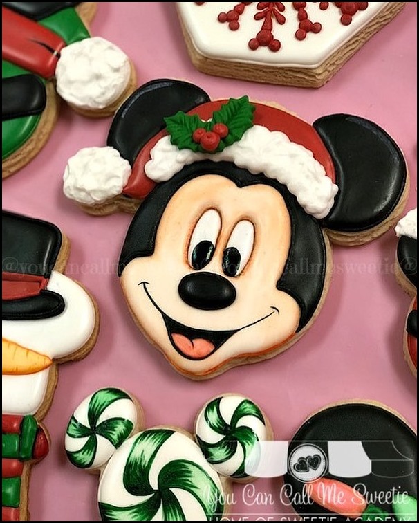 Mickey Mouse Christmas Cookie